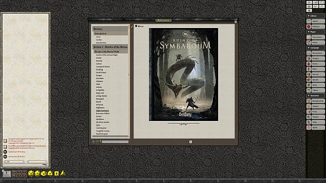 Fantasy Grounds - Ruins of Symbaroum - Bestiary