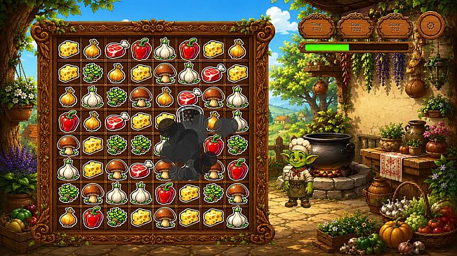 Goblin and Recipes: Match-3 Adventure