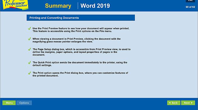 Professor Teaches Word 2019