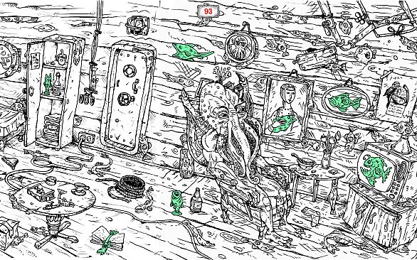 100 hidden Cthulhu fish