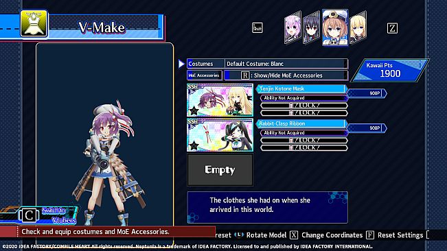 Neptunia Virtual Stars - Tenjin Kotone Pack
