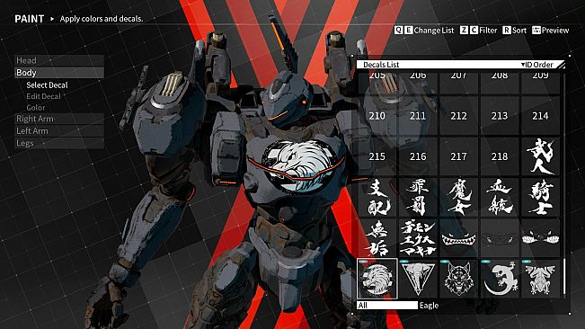 DAEMON X MACHINA - Arsenal Decals Bundle