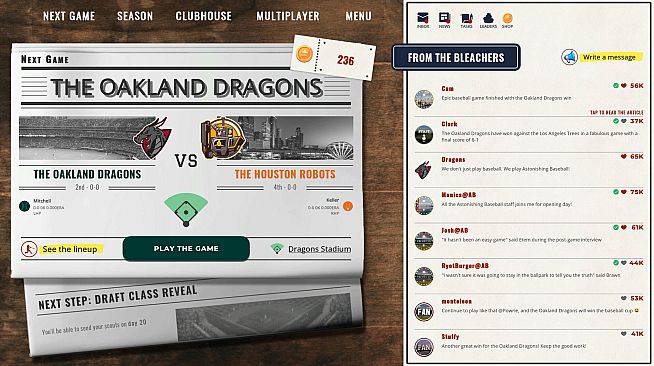 Astonishing Baseball Manager