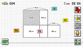 MENSEKI Genius!: Area maze puzzles