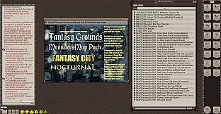 Fantasy Grounds - Meanders Map Pack: Fantasy City Nocturnal (Map Pack)
