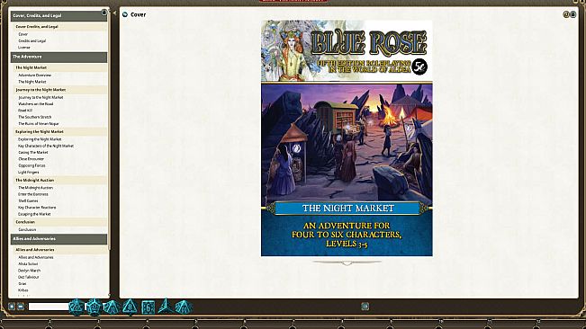 Fantasy Grounds - Blue Rose Adventure: The Night Market