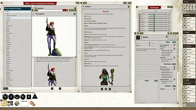 Fantasy Grounds - Horror Companion Archetype Cards