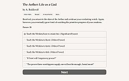 The Aether: Life as a God