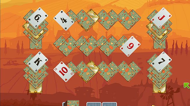 Solitaire Match 2 Cards. Thanksgiving Day
