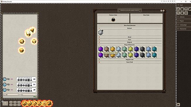 Fantasy Grounds - Ring of Elements Dice Pack