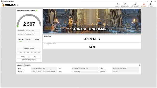 3DMark Storage Benchmark