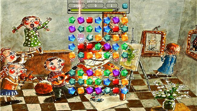 JotMW: Cat and Children Jewel Match