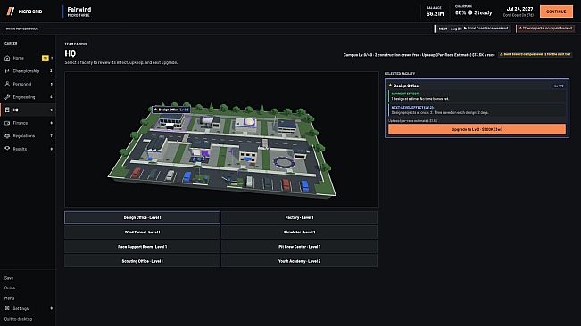Micro Grid: Racing Team Manager