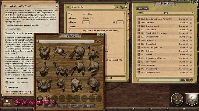 Fantasy Grounds - Compass Point 04 - Grunk's Lair (3.5E)