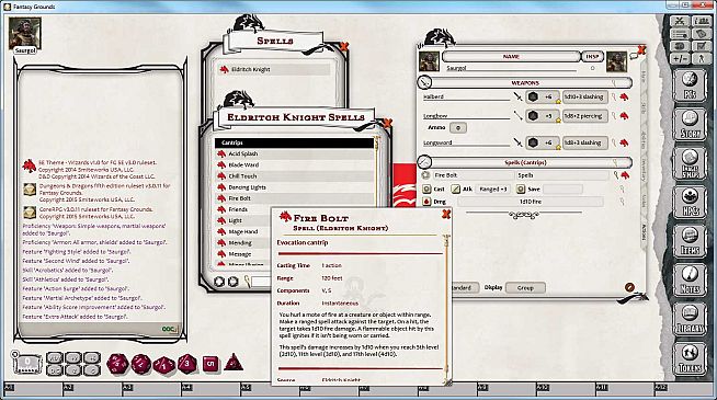 Fantasy Grounds - D&D Fighter Class Pack