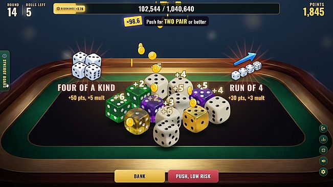 Dice & Dare : A Push-Your-Luck Casino-Style Dice Roguelike