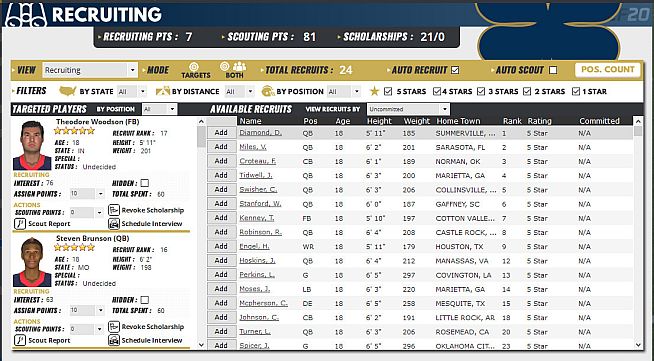 Draft Day Sports: College Football 2020