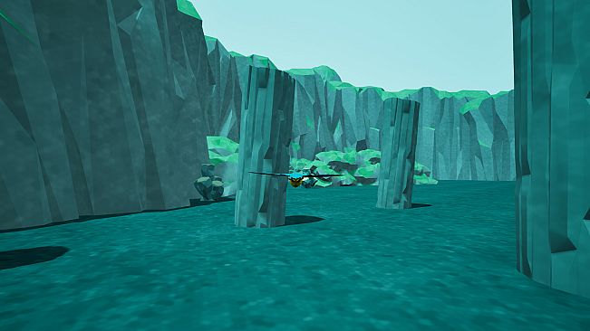 Bird Feather: Aquamarine World