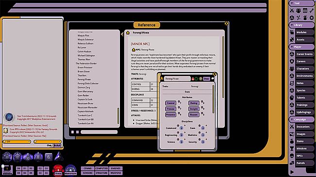 Fantasy Grounds - Star Trek Adventures: Alpha Quadrant Sourcebook