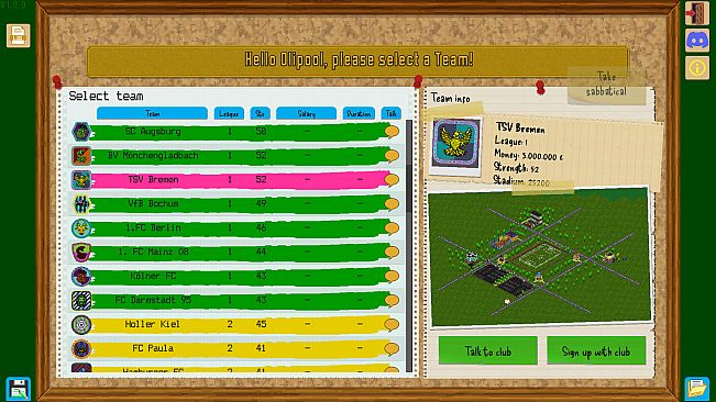 Boeckham's Football Manager