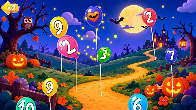 123 Halloween Early Learning Games for Kids, Toddlers, Babies 1+