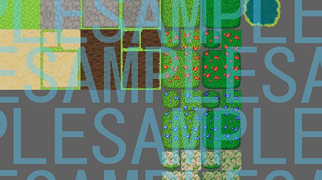 RPG Maker MZ - Winding Road and Grassland Tileset