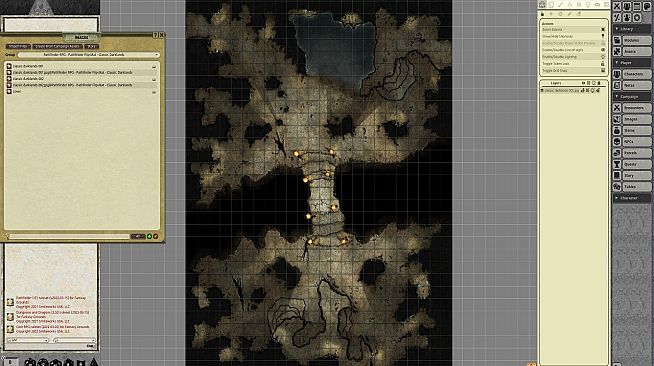 Fantasy Grounds - Pathfinder RPG - Pathfinder Flip-Mat - Classics Darklands