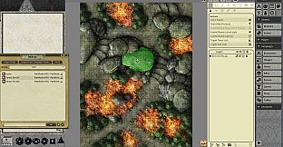 Fantasy Grounds - Pathfinder RPG - Pathfinder Flip-Mat - Forest Fire