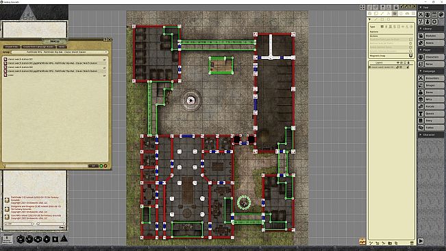Fantasy Grounds - Pathfinder RPG - Pathfinder Flip-Mat - Classic Watch Station