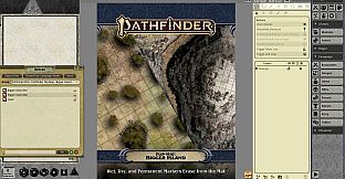 Fantasy Grounds - Pathfinder RPG - Pathfinder Flip-Mat: Bigger Island