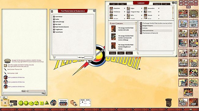Fantasy Grounds - Flash Gordon Journey to the Center of Mongo Adventure