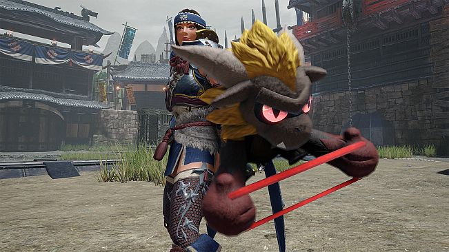 Monster Hunter Rise - "Stuffed Rajang" Hunter layered weapon (Bow)