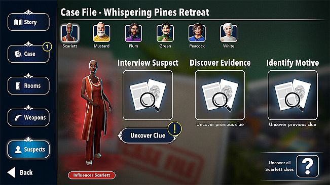 Clue/Cluedo: Whispering Pines Retreat Crime Scene
