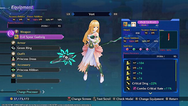 Megadimension Neptunia VIIR - 4 Goddesses Online Legendary Weapon Set