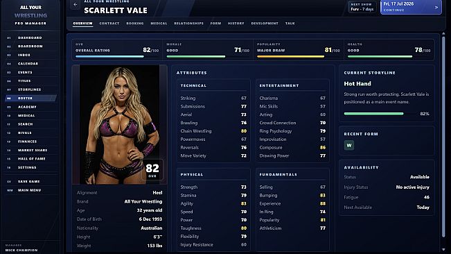 All Your Wrestling Pro Manager