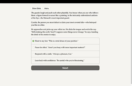 Games of the Monarch's Eye