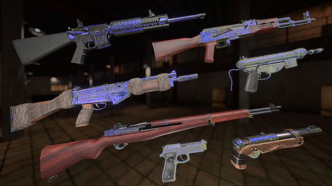 Strayed - Oil Slick Blue Multi-Weapon Skin Pack