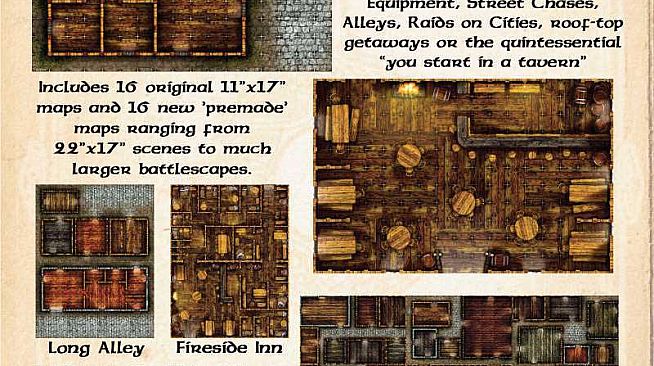 Fantasy Grounds - Maps: Cobblestone City and Inn