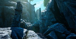 RPGScenery - Stairway in a Gorge Scene