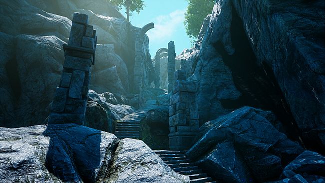 RPGScenery - Stairway in a Gorge Scene