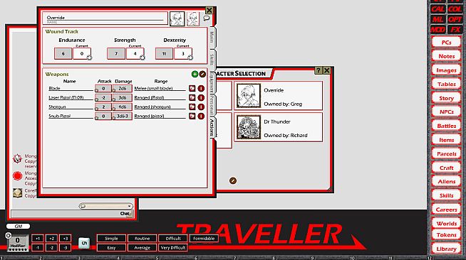 Fantasy Grounds - Traveller Mongoose 1E Ruleset (Traveller 1E Mongoose)