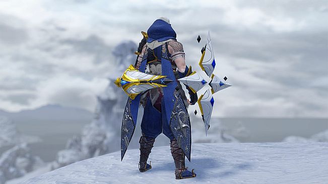 Monster Hunter Rise - "Lost Code: Carnhan" Hunter layered weapon (Sword & Shield)