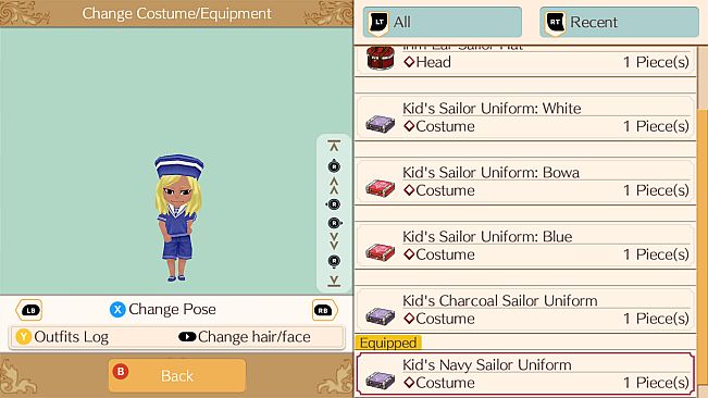 Summer Sailor Set - WorldNeverland - Daily Life in the Elnea Kingdom - Another Life Adventure