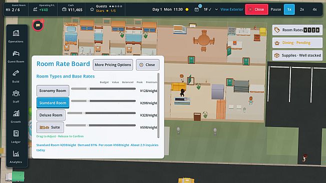 Mini Hotel Simulator