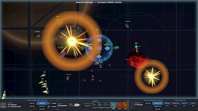 Asteroid Onslaught: Command. Defend. Survive.