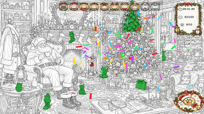 Christmas Mystery: 100 Hidden Cats
