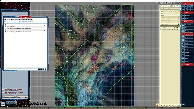 Fantasy Grounds - Starfinder RPG - Flip-Mat - Water World