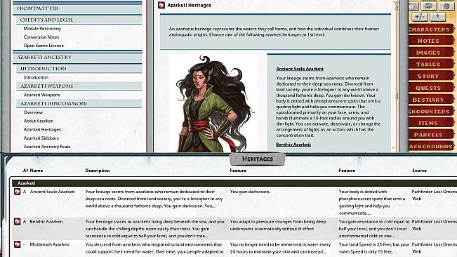 Fantasy Grounds - Pathfinder 2 RPG - Lost Omens Azarketi Web Supplement