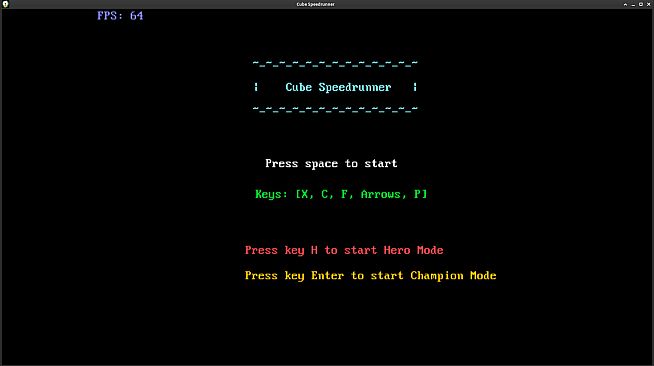 Cube Speedrunner