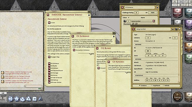Fantasy Grounds - Mini-Dungeon #006: Abandoned Shrine (PFRPG)